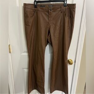 Wild Fable Brown Faux Leather Pants
